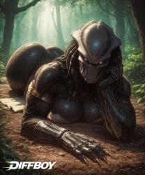 female yautja from predator (franchise) by diffboy