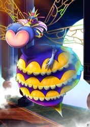 big_ass big_booty big_breasts big_butt blue_skin crown disembodied_hand disembodied_hands floating_hands golden_ornaments hourglass_expansion hourglass_figure hourglass_figured_anthro hourglass_figured_female hourglass_figured_humanoid huge_ass huge_boobs huge_booty huge_breasts huge_butt insect_abdomen insect_girl insect_wings insect_woman insectoid insects kirby_triple_deluxe large_ass large_boobs large_booty large_breasts large_butt large_tits moon moonlight night_background queen_sectonia spherical_breasts thin_waist unknown80000
