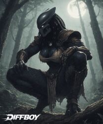 female yautja from predator (franchise) by diffboy