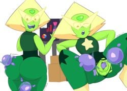 1girls angry big_ass big_butt female female_focus female_only green_skin looking_down lr_mano peridot_(steven_universe) robot sex steven_universe