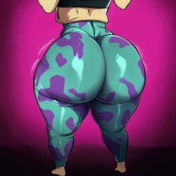 ai_generated ai_generated_video animated big_ass hero_outfit_(mha) heroine jiggling_ass large_ass massive_ass mina_ashido my_hero_academia no_sound tagme twerking video