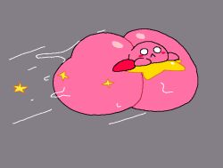 1boy ass ass_bigger_than_body ass_focus ball_with_hyper_features barely_contained booty fly flying gray_background huge_ass huge_booty huge_butt hyper hyper_ass hyper_butt kirby kirby_(series) large_ass large_asscheeks large_butt massive_booty massive_butt nintendo on_vehicle pink_body pink_skin riding solo solo_male star superiorfox sweaty sweaty_ass sweaty_butt too_big_to_fit vehicle waddling_head warp_star