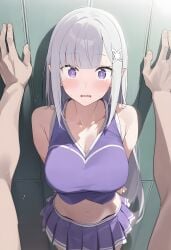 emilia (re:zero) from re:zero kara hajimeru isekai seikatsu by bluebird