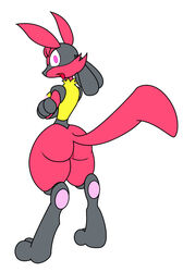 anthro ass color crossed_arms female female_lucario female_only fur furry gb_of_bs lucario nude pokemon pokemon_(species) solo standing tagme