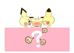 ? afterglow anthro blush bodily_fluids censored cum cum_on_hand female genital_fluids group heart k--10 nintendo open_mouth pichu pikachu pokémon_(species) pokemon simple_background video_games white_background