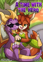 absurd_res activision anthro blitzdrachin cervid comic conditional_dnp cover_page dragon elora female feral hi_res male mammal patreon spread_legs spreading spyro spyro_the_dragon video_games wings