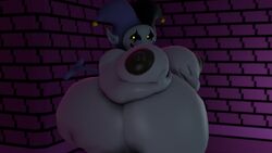 1boy 1male 3d ass belly big_ass big_butt deltarune fat fat_ass gay jevil_(deltarune) male male_only moobs mrrainbow nipples overweight overweight_male solo solo_male thick_ass