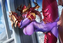 shyvana from league of legends by badcompzero
