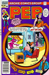 age_difference archie_andrews archie_comics betty_and_veronica black_hair crossed_legs cum_on_breasts cum_on_clothes cum_on_hand disapproval erect_nipples erection ginger_hair handjob hermione_lodge hiram_lodge holding_penis moriartyhide partially_nude penis_out tagme television topless_female veronica_lodge watching white_hair