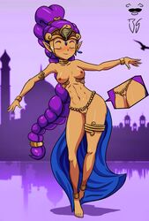 1girls arabian_clothes commission commission_art creampie dance dancer dancer_shantae female harem_outfit shantae shantae_(character) shantae_and_the_pirate's_curse shantae_and_the_seven_sirens small_breasts smooth_skin video_games wayforward