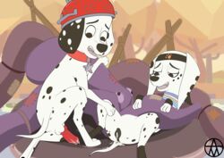 101_dalmatian_street 101_dalmatians absurd_res after_sex animal_genitalia animal_penis animal_pussy anus bodily_fluids brother brother_and_sister canid canine canine_penis canine_pussy canis creampie creampied_feral cum cum_in_pussy cum_inside dalmatian disney dolly_(101_dalmatians) domestic_dog dylan_(101_dalmatians) female feral feral_creampied frommarstomercury genital_fluids genitals hi_res incest looking_down male mammal open_mouth penis pussy sibling sister straight