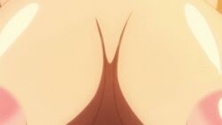 16:9_aspect_ratio 1boy animated areolae bovine breast_grab breasts erect_nipples groping huge_breasts ishuzoku_reviewers male nipples puffy_areolae screen_capture screencap shiny shiny_skin