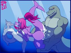 10s 1girls 2018 2boys anthro apoetofthefall ass big_ass big_breasts bodily_fluids breasts crocodile crocodilian crocodylid cum cum_inside curvy diphallia diphallism female fish furry genital_fluids genitals group group_sex male marine mature_female mother multi_genitalia multi_penis multiple_boys muscular muscular_male nude oral paizuri parent penis reptile scalie sex shark size_play spitroast straight thick threesome titjob underwater underwater_sex voluptuous water