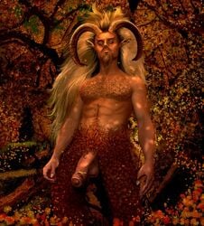 bee deity flaccid greek_mythology horn male male_only pan_(deity) pan_(mythology) penis satyr solo