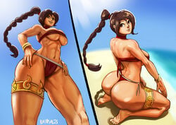 1girls abs accessory aged_up alternate_breast_size artist_signature ass athletic avatar_the_last_airbender bare_legs bare_shoulders barefoot bathsalts1 beach big_ass big_breasts bikini bikini_bottom bracelet braid breasts brown_eyes brown_hair bubble_butt choker cleavage clothing confident curvy cute day feet female female_only fit_female forced_perspective hands_on_hips hourglass_figure jewelry kneeling large_breasts long_hair looking_at_viewer looking_back looking_down looking_over_shoulder low-angle_view mostly_nude nonbender ocean on_knees outdoors partially_clothed ponytail red_bikini red_bikini_bottom sand skimpy smile solo solo_female standing string_bikini swimsuit swimwear thick_thighs thigh_strap thighband tubetop ty_lee underboob wristband