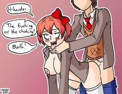 mc (doki doki literature club!) from doki doki literature club by captaintaco2345