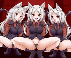 cerberus (helltaker) from helltaker by koza47322