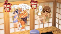 animal_crossing brothel bunny coco_(animal_crossing) feline katt_(animal_crossing) minus8 nintendo selfie sex sunglasses villager_(animal_crossing)