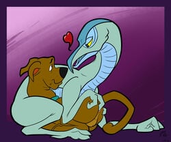 alien amber_(scooby-doo) ambiguous_gender ambiguous_penetrating ambiguous_penetrating_male anal anal_fingering anthro anthro_on_feral anus backsack balls canid canine canis claws collar domestic_dog duo feral fingering fingering_partner genitals great_dane hanna-barbera heart hi_res larger_ambiguous larger_feral magnificent-arsehole male male/ambiguous male_penetrated mammal mastiff molosser open_mouth penetration scalie scooby-doo scooby-doo_(character) simple_background size_difference smaller_anthro smaller_male smaller_penetrated testicles zoophilia