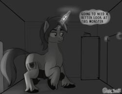 comic:drawn_to_greater_size cosmonaut english_text equid equine fan_character furry growth hi_res horse male_only mammal my_little_pony oc:drawnheart penis_growth pony text