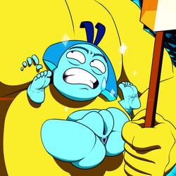 aquamarine_(steven_universe) blue_skin cartoon_network fat_ass fat_mons gem_(species) gem_fusion imminent_rape lawgick plump_labia shortstack steven_universe thick_ass topaz_(steven_universe)