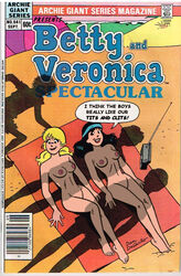 anotherymous archie_comics beach betty_and_veronica betty_cooper black_hair blonde_hair brown_hair casual comic_cover electronics female human nude pale_skin public sunbathing veronica_lodge