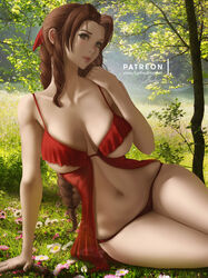 aerith gainsborough from final fantasy by lolliedrop