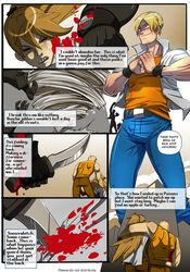 cody_travers comic final_fight kamina1978 poison_(final_fight) speech_bubble street_fighter tagme