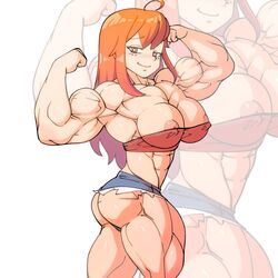 abs biceps devmgf extreme_muscles female female hyper_muscles muscle muscles muscular muscular_female solo solo_female