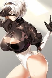 yorha 2b from nier: automata by okki (studio okki)