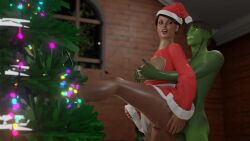 3d anal_sex animated christmas female goblin goblin_male huge_cock lara_croft lara_croft_(classic) raped_by_monster sextus400 standing_on_one_leg tagme tied_legs tomb_raider video