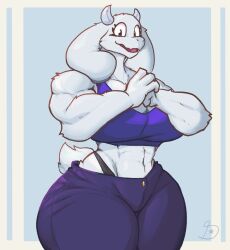 1girls anthro anthro_only anthrofied bare_shoulders big_breasts breasts clothed clothes clothing dreamerknights female female_only fully_clothed hips huge_breasts human_only humanoid large_breasts muscular solo solo_female thick thick_thighs toriel wide_hips