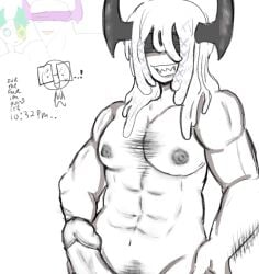 artist_request banhammer banhammer_(phighting) blindfold blindfolded grey_horns grey_nipples hairy_arms hairy_chest medkit_(phighting) muscular_male penis penis_out phighting roblox roblox_game robloxian sharp_teeth source_request tagme teeth_showing white_background