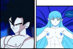 aeos agios aios aiosu blue_body blue_eyes blue_hair dragon_ball dragon_ball_heroes goddess henry ladyaeos oc perfect_body pointy_ears revert super_dragon_ball_heroes supreme_kai_of_time time_power_unleashed_form time_power_unleashed_form_(dragon_ball)