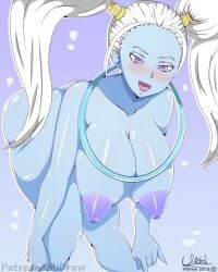 1girls cleavage curvy dragon_ball dragon_ball_super erect_nipples female female_only huge_areolae huge_ass large_breasts long_hair long_nipples marcarita midraw puffy_nipples purple_eyes solo thick_lips twintails very_long_hair voluptuous wide_hips