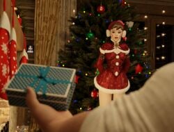 3d christmas d.va merry overwatch