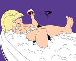 1girls 2018 bath bathing bathtub blonde_hair breasts cleavage completely_nude completely_nude_female disney disney_channel eyes_closed eyeshadow female female_only frostbiteboi gravity_falls legs_up makeup naked naked_female nude nude_female pacifica_northwest soap_bubbles solo solo_female solo_focus straight_hair tagme thicc-verse thick_legs thick_thighs wine wine_glass