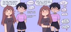 1boy consent cute female femboy feminization welcome_to_heaven wholesome