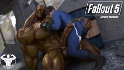 2boys dazswole fallout interspecies large_penis male_focus male_only yaoi