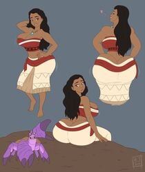 1girls aged_up alternate_ass_size arm_behind_head ass ass_cleavage ass_in_dress back_view barefoot big_ass big_breasts bootijuse breasts bubble_ass bubble_butt butt_crack cleavage dat_ass disney disney_princess female giant_ass hourglass_figure huge_ass large_ass looking_back moana moana_waialiki multiple_views seductive seductive_look seductive_smile sideboob smelly_ass straight_hair thick_ass thick_thighs thighs tubetop wide_hips