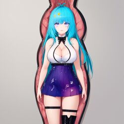 absorption absorption_vore ai_generated anime_girl asamistuff cell cell_(dragon_ball) cell_vore dragon_ball_z female hispanic_virtual_youtuber mind_break mind_control swallowing virtual_youtuber vore vtuber