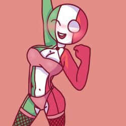 ass big_breasts bikini blush breasts countryhumans countryhumans_girl cute female italian_flag italy_(countryhumans) jojofan_alsoch solo_female