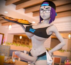 1futa 3d 3d_(artwork) balls breasts casual cum cum_drip cumshot dc dc_comics dickgirl ejaculation erect_nipples erection eyewear fast_food fast_food_uniform forehead_jewel forsaken_(artist) fuckgirl futa_only futanari glasses goth goth_ihop hands-free handsfree_ejaculation headwear huge_penis ihop intersex large_breasts megane nipple_bulge orgasm_without_stimulation pale_skin pancake penis penis_out public purple_eyes purple_hair rachel_roth raven_(dc) realistic rolling_eyes solo solo_futa spontaneous_ejaculation spontaneous_orgasm teen_titans wide_hips