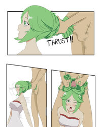 censored female goddess green_hair hairjob kid_icarus kid_icarus_uprising nintendo palutena unseen_male_face updo wildhl