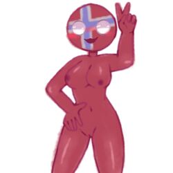 big_breasts countryhumans countryhumans_girl jojofan_alsoch norway_(countryhumans) norwegian_flag tagme thick_thighs