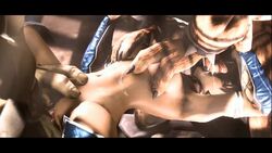 3d 4_arms animated big_dom_small_sub goro kintaro kitana larger_male mortal_kombat mortal_kombat_(2011) multi_arm multi_limb netherrealm_studios partial_male rape smaller_female sound tagme threesome video