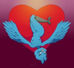 anthro bird heart heart_bed hound_wolf small_breasts tweetfur twitter