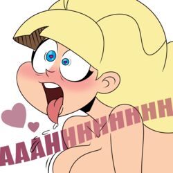 1girls ahe_gao all_fours blonde_hair blue_eyes breast_jiggle cosmiccolorstheuniverse dipper_pines disney disney_channel female female_only frostbiteboi gravity_falls heart-shaped_pupils motion_lines pacifica_northwest penetration pleasure_face solo straight_hair surprise_sex thicc-verse