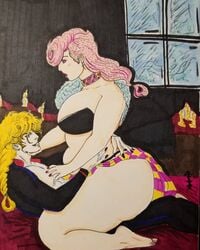 ass bbw big_breasts darkvoid94 feet giorno_giovanna interspecies jojo's_bizarre_adventure trish_una vampire vento_aureo