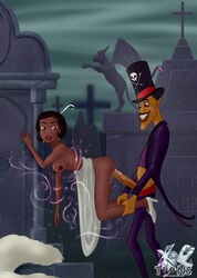 bob_cut dark-skinned_male disney disney_princess dr._facilier dress_lift enchanted flapper from_behind graveyard hypnosis long_penis magic mind_control nipples nude penis the_princess_and_the_frog tiana xl-toons.com